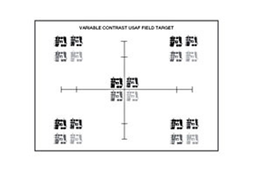  1951 USAF Photographic Paper Resolution Targets